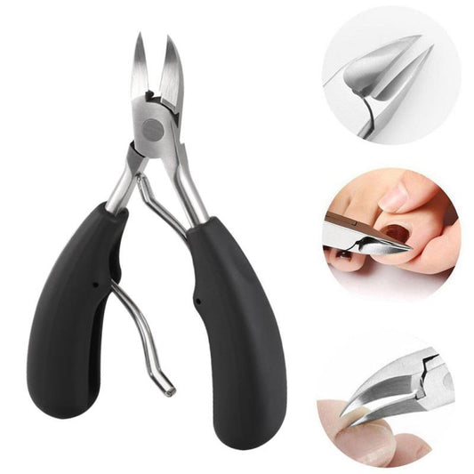 Stainless Steel Toenail Clippers for Thick Nails, Curved Blades