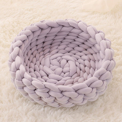 WOOLLYNEST Soft Woollen Basket for Pets