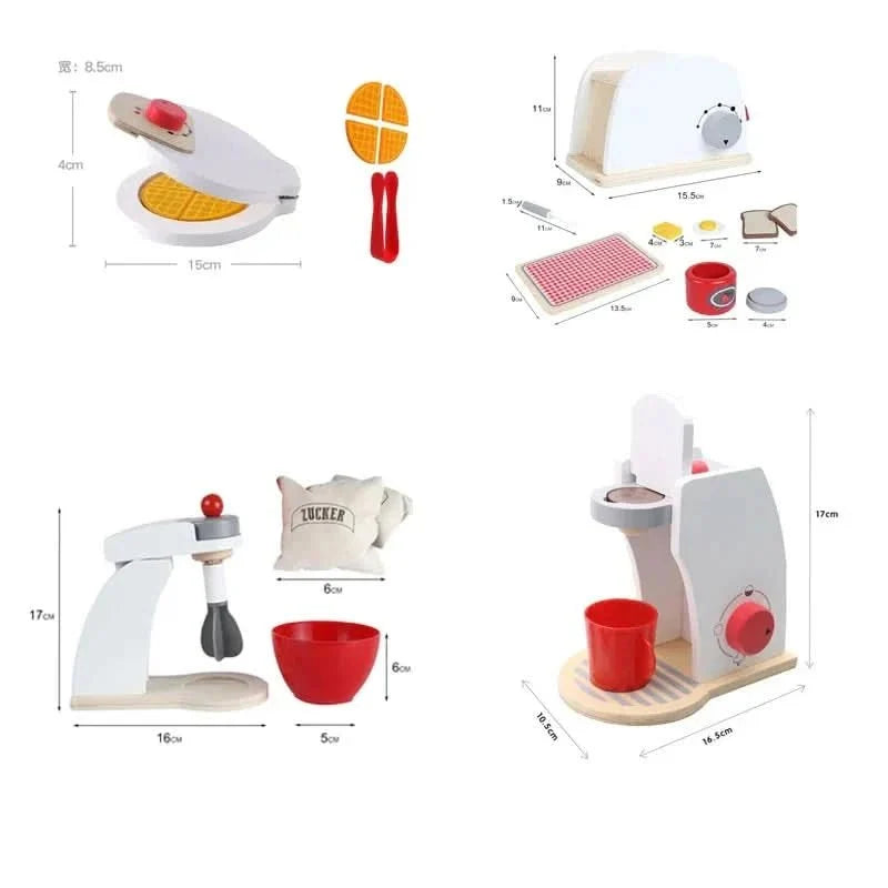 MiniChef Woodset Realistic Wooden Kitchen Set