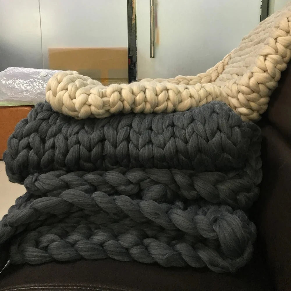 Loomora Handmade Minky Chunky Blanket