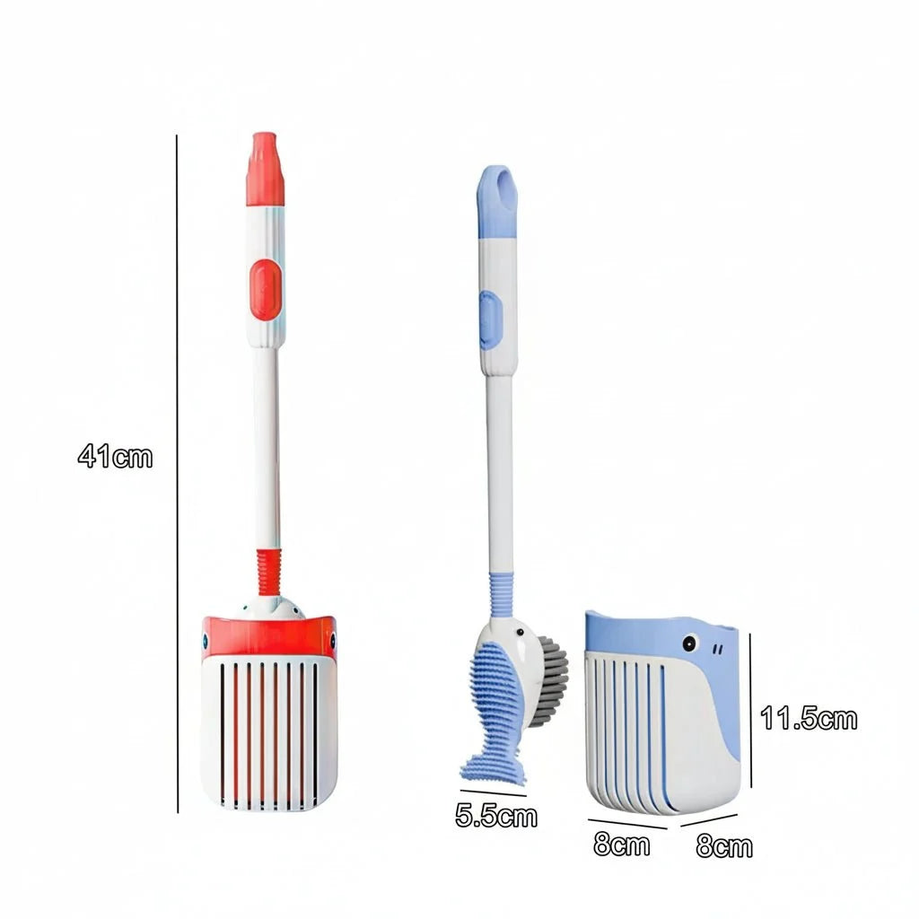SPINCLEAN 360-degree Wall Toilet Brush