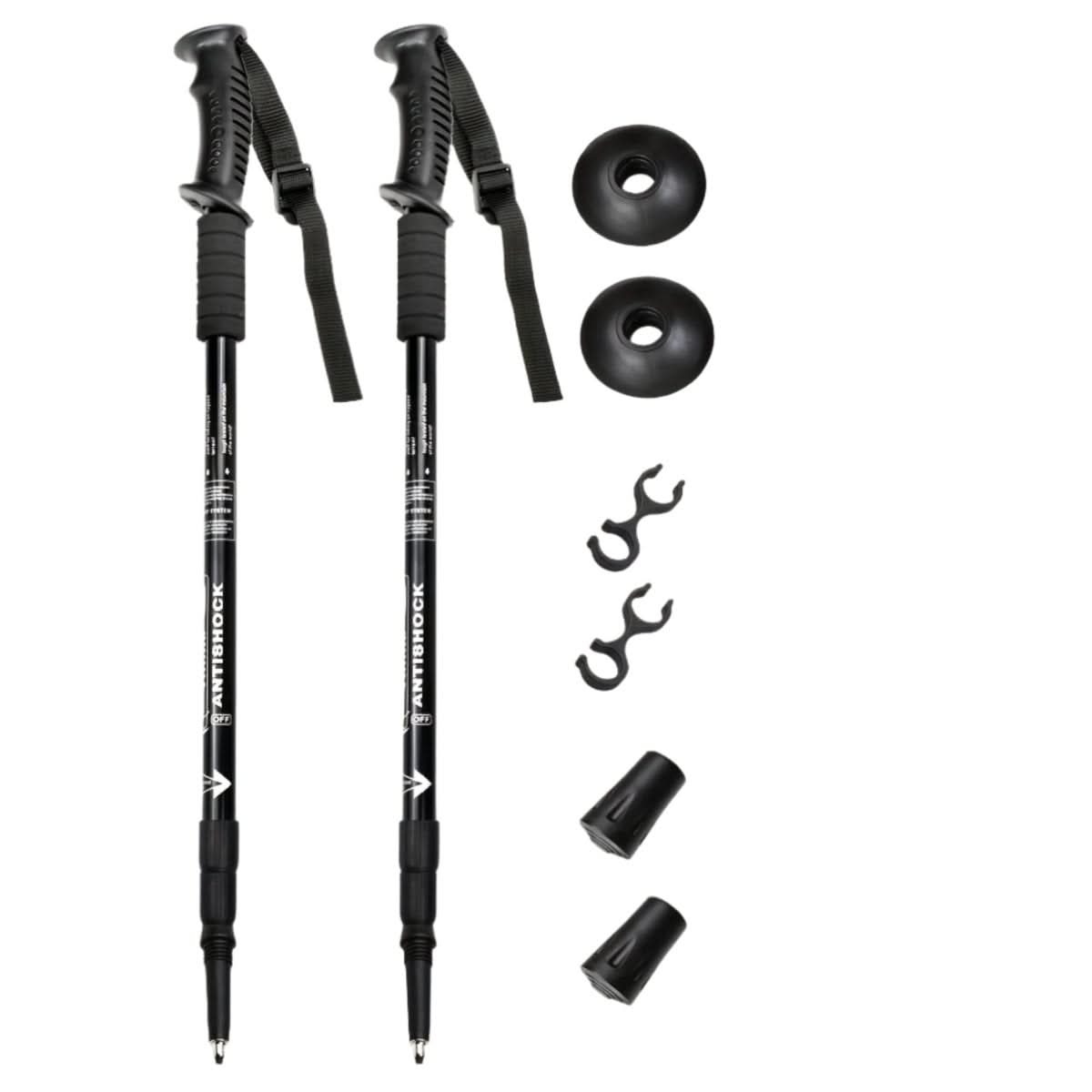 Aluminium trekking poles Lightweight Shock-absorbing image with text 1