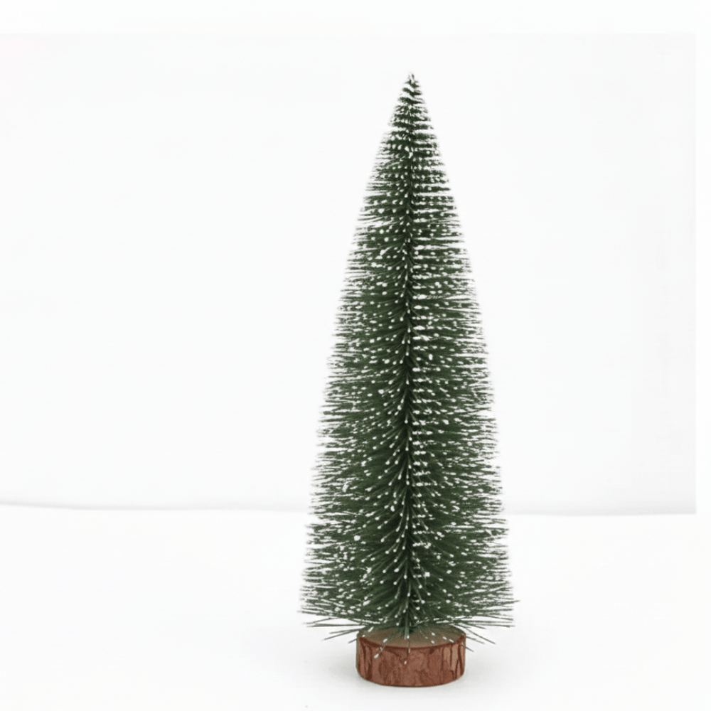 Snow Covered Mini Christmas Tree, Flocked Artificial Christmas Tree for Tabletop, Small Christmas Tree Decor in 4, 6 and 8 Inch Sizes