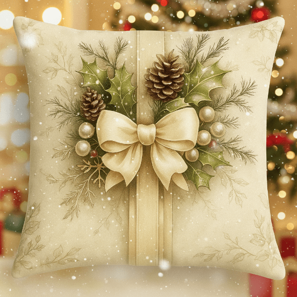 SNOWBOW Festive Velvet Cushion Covers