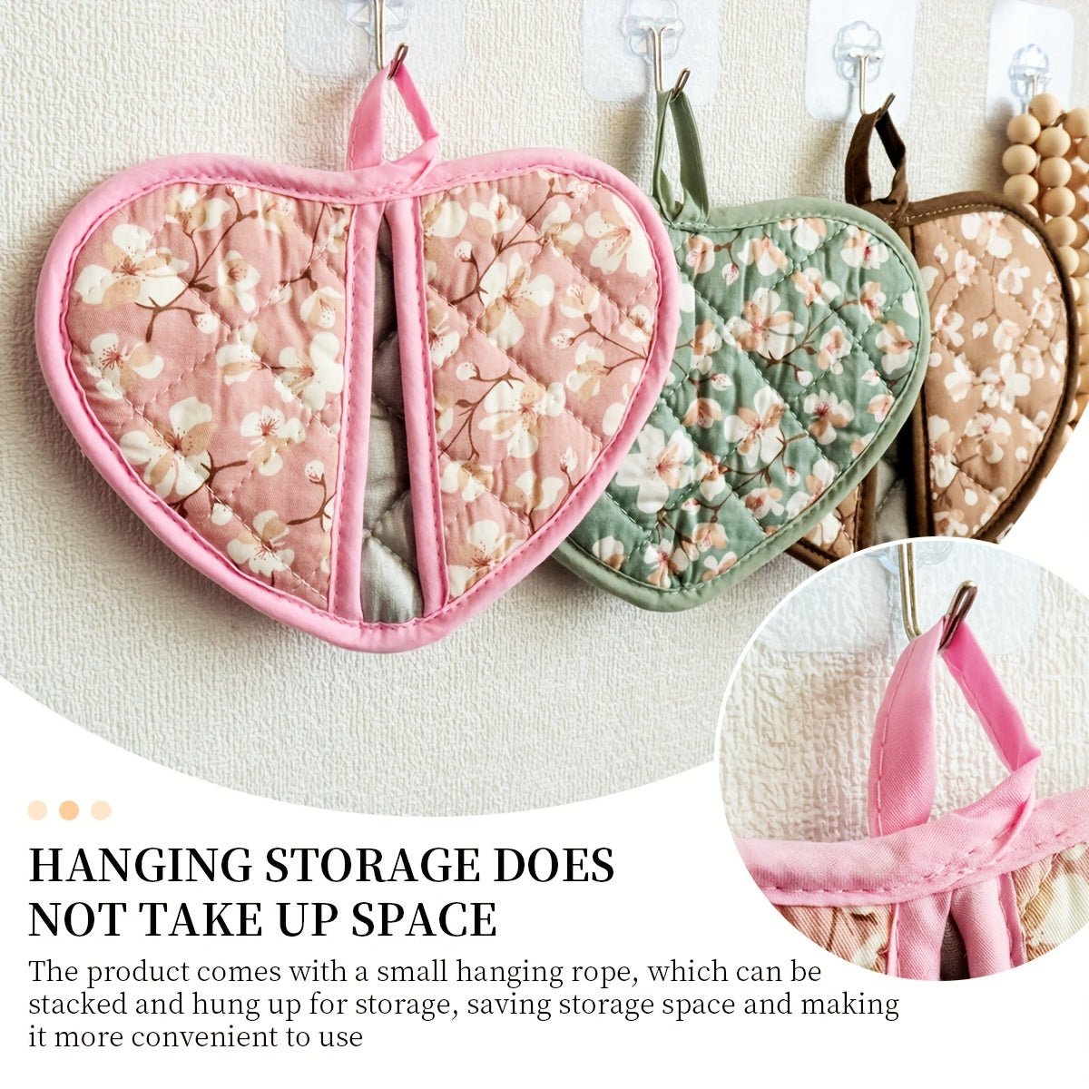 WARMHEART Heat-resistant Heart-shaped Pot Holders