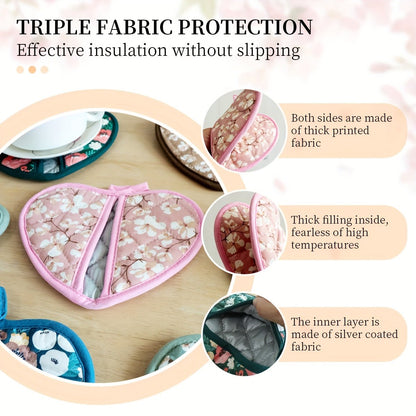 WARMHEART Heat-resistant Heart-shaped Pot Holders