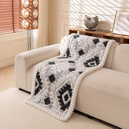 RESTORA Plush Quilted Winter Sofa Cover