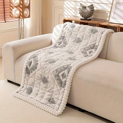 RESTORA Plush Quilted Winter Sofa Cover
