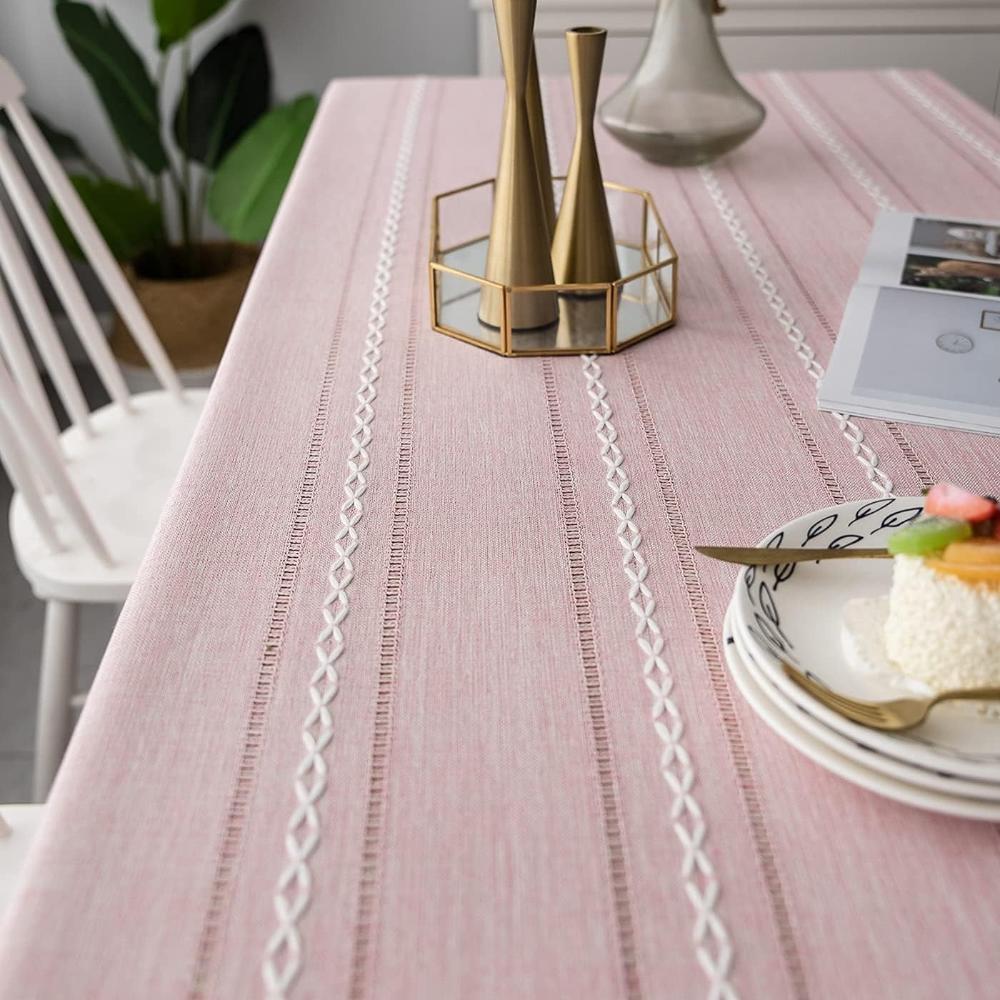TABLELUXE Cotton and Linen Tablecloth