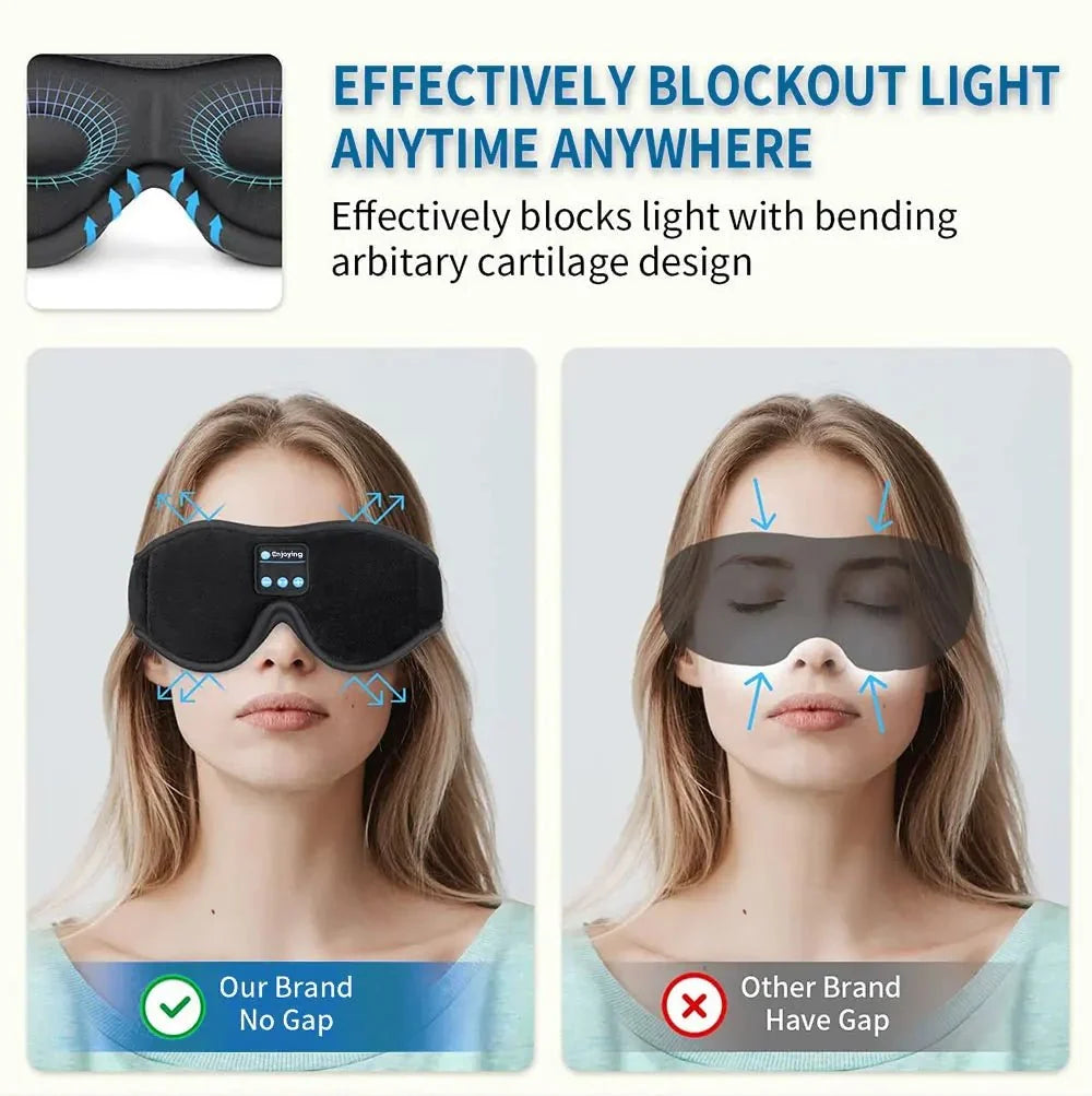 SNOOZEBEAT Bluetooth Sleep Mask