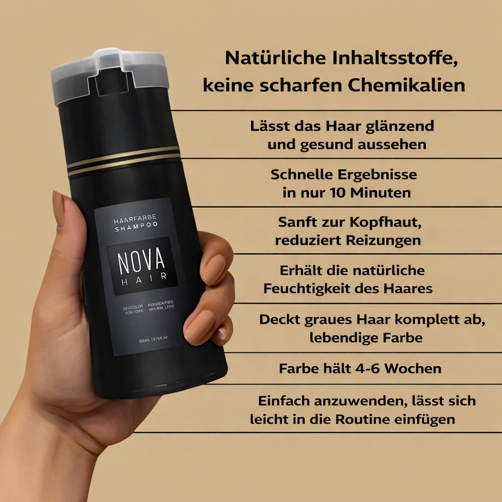 Color-Care Shampoo for Easy Gray Coverage