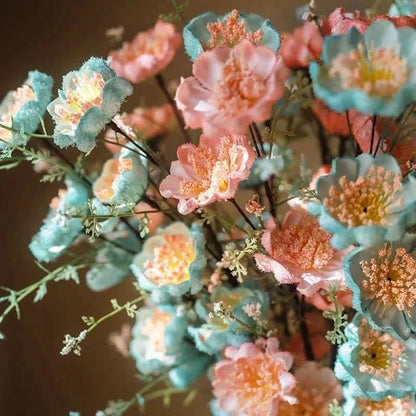 RHODOLUX Silk Flower Rhododendron Bouquet