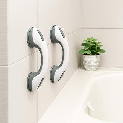 Bathroom Grab Bar, No Drilling, Suction Mount