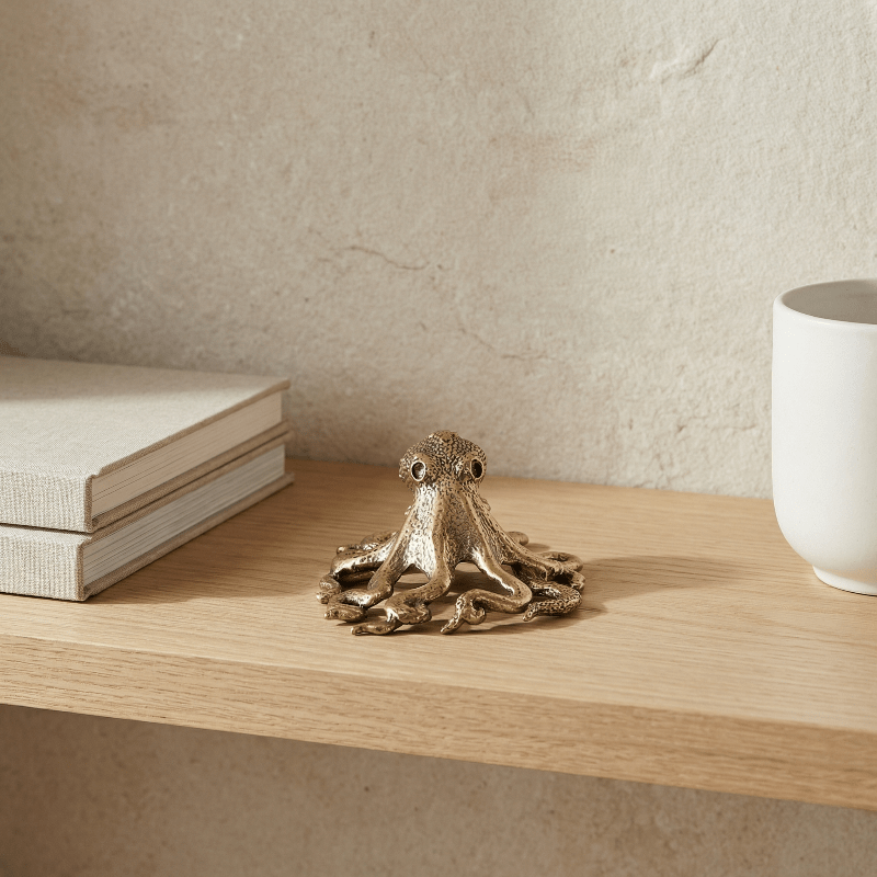SEALEGANCE Handcrafted Brass Octopus