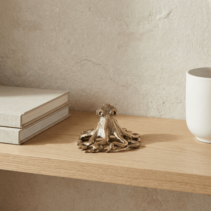 SEALEGANCE Handcrafted Brass Octopus