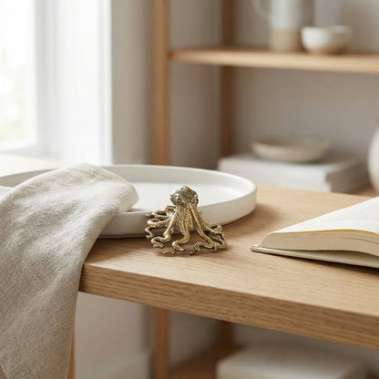 SEALEGANCE Handcrafted Brass Octopus