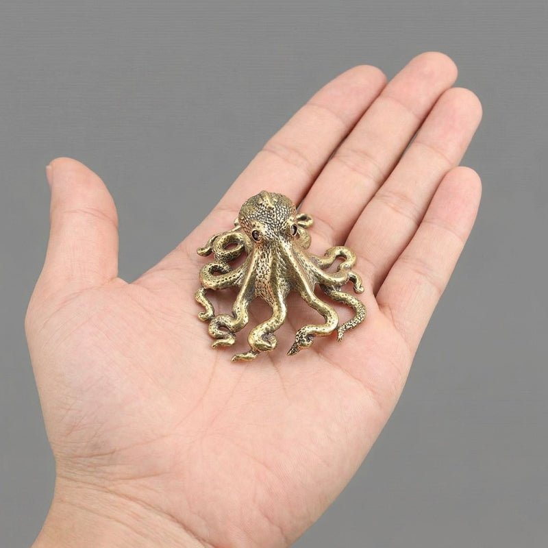 SEALEGANCE Handcrafted Brass Octopus