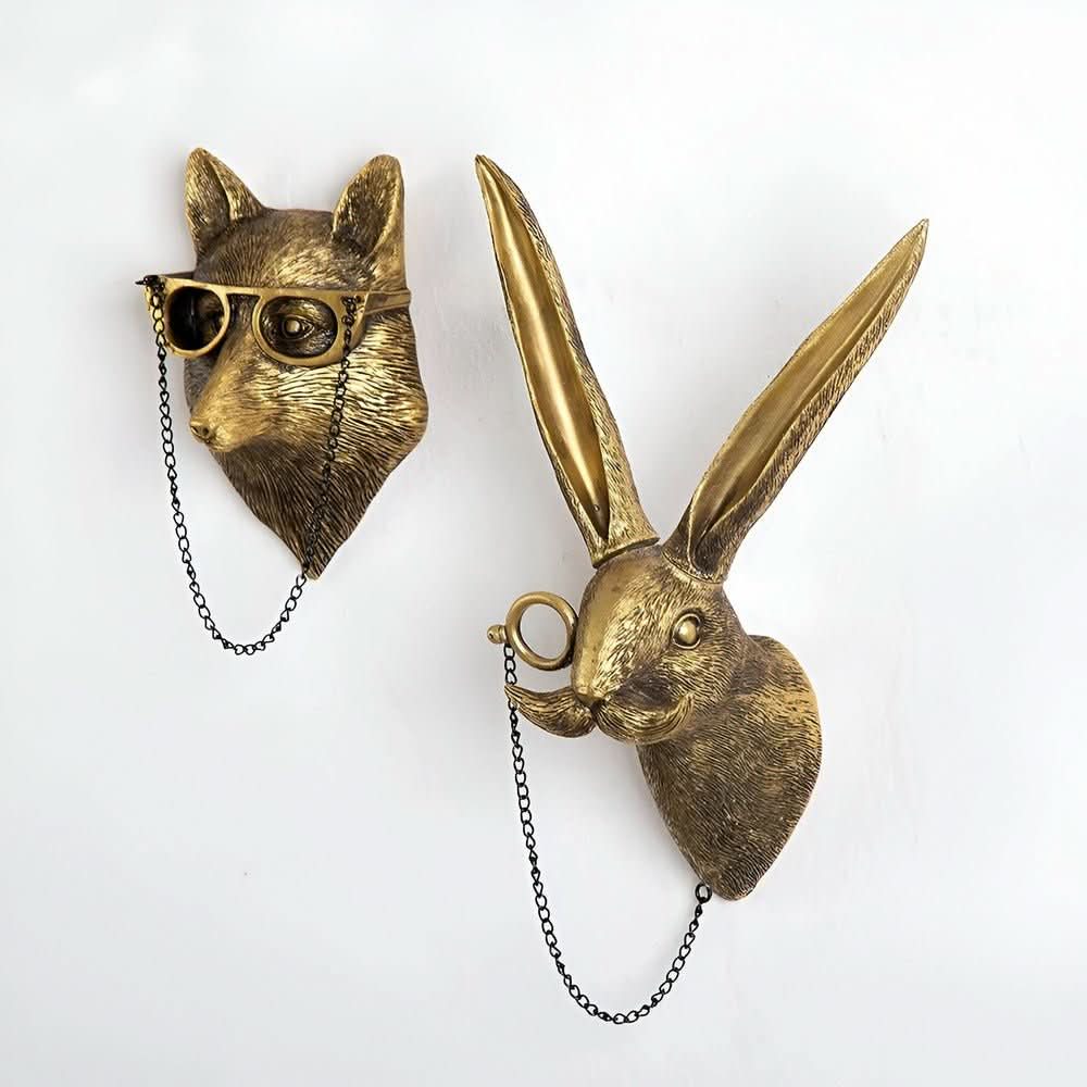 ANIMAL ART HOOKS Handmade Wall