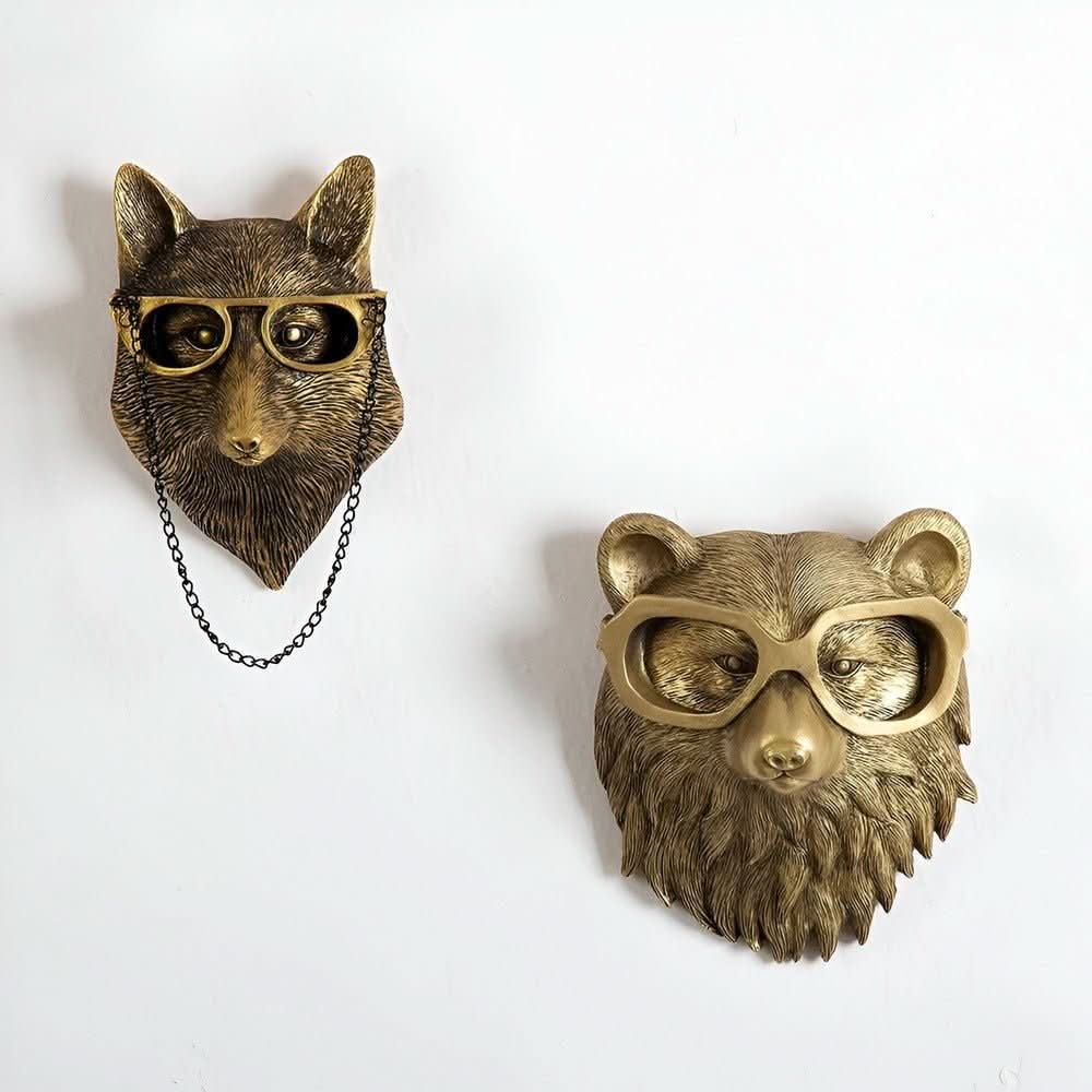 ANIMAL ART HOOKS Handmade Wall