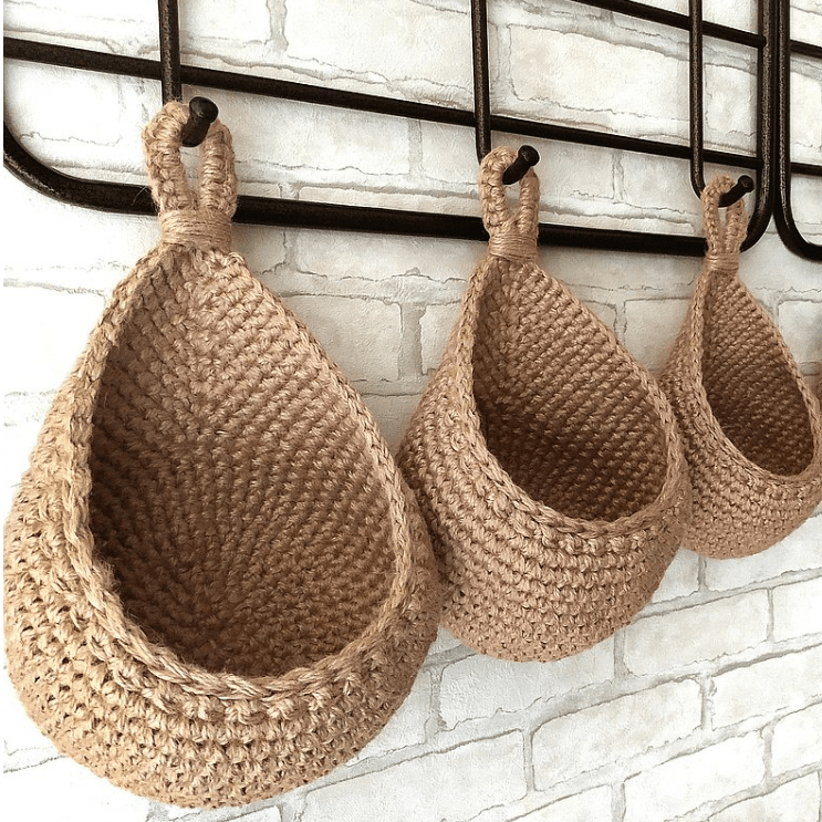 Nestoria Hanging Jute Basket
