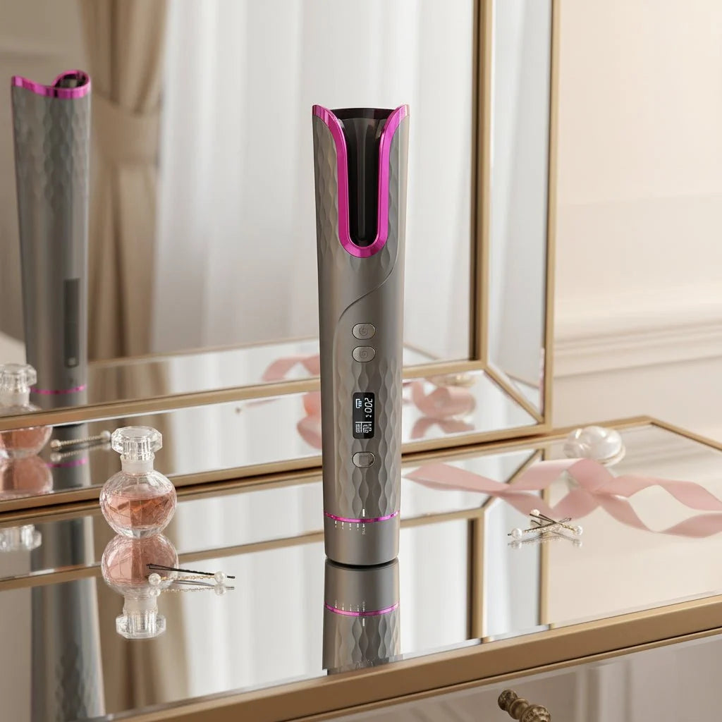 LOCKENZAUBER Wireless Automatic Hair Straightener