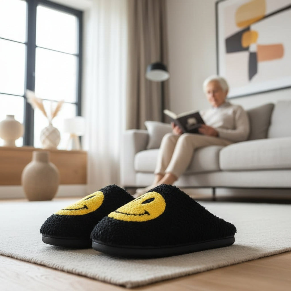 FLUFFYSMILE Cozy Winter Slippers