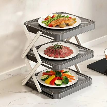 SPICEFOLD Foldable 3-tier Kitchen Rack