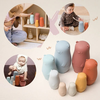 SiliconeNest Stackable Silicone Nesting Dolls