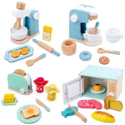 MiniChef Woodset Realistic Wooden Kitchen Set