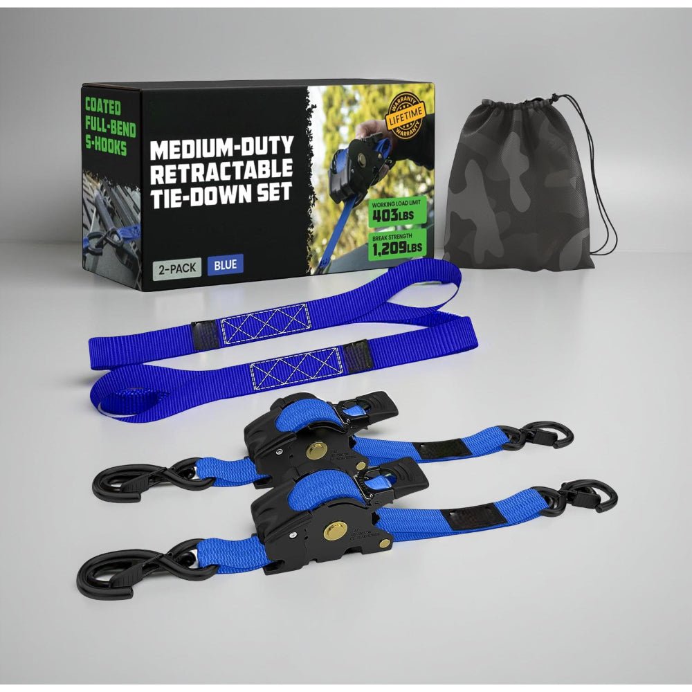 LADESPANN Self-Retracting Tie-Down Straps