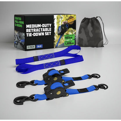 LADESPANN Self-Retracting Tie-Down Straps