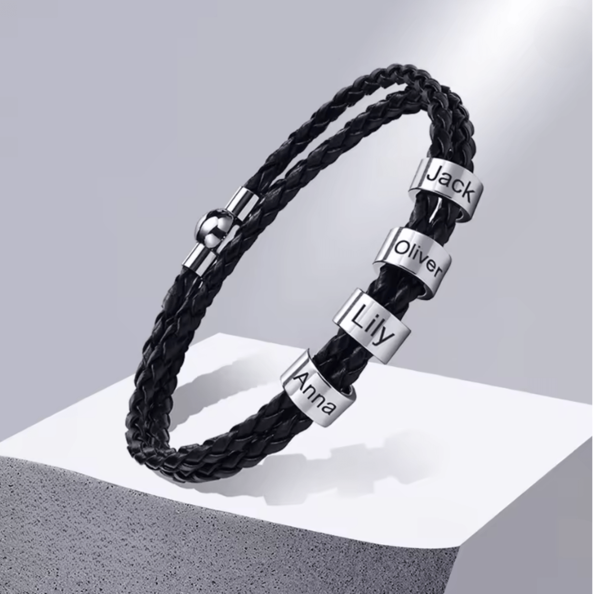 BRANIVO Men's Braided Bracelet