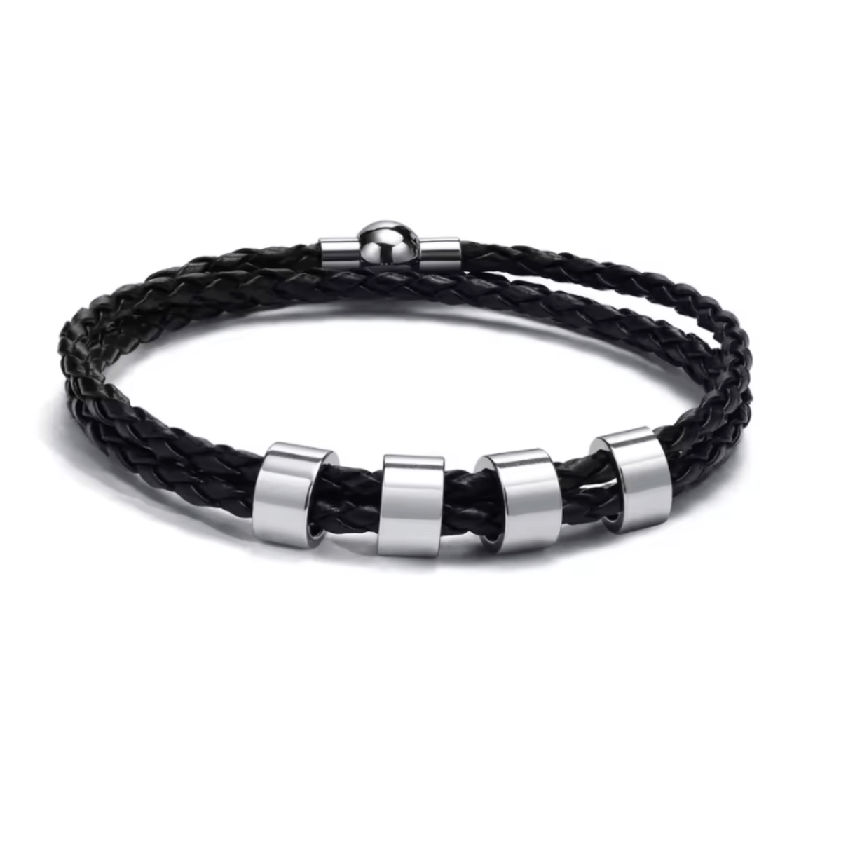 BRANIVO Men's Braided Bracelet