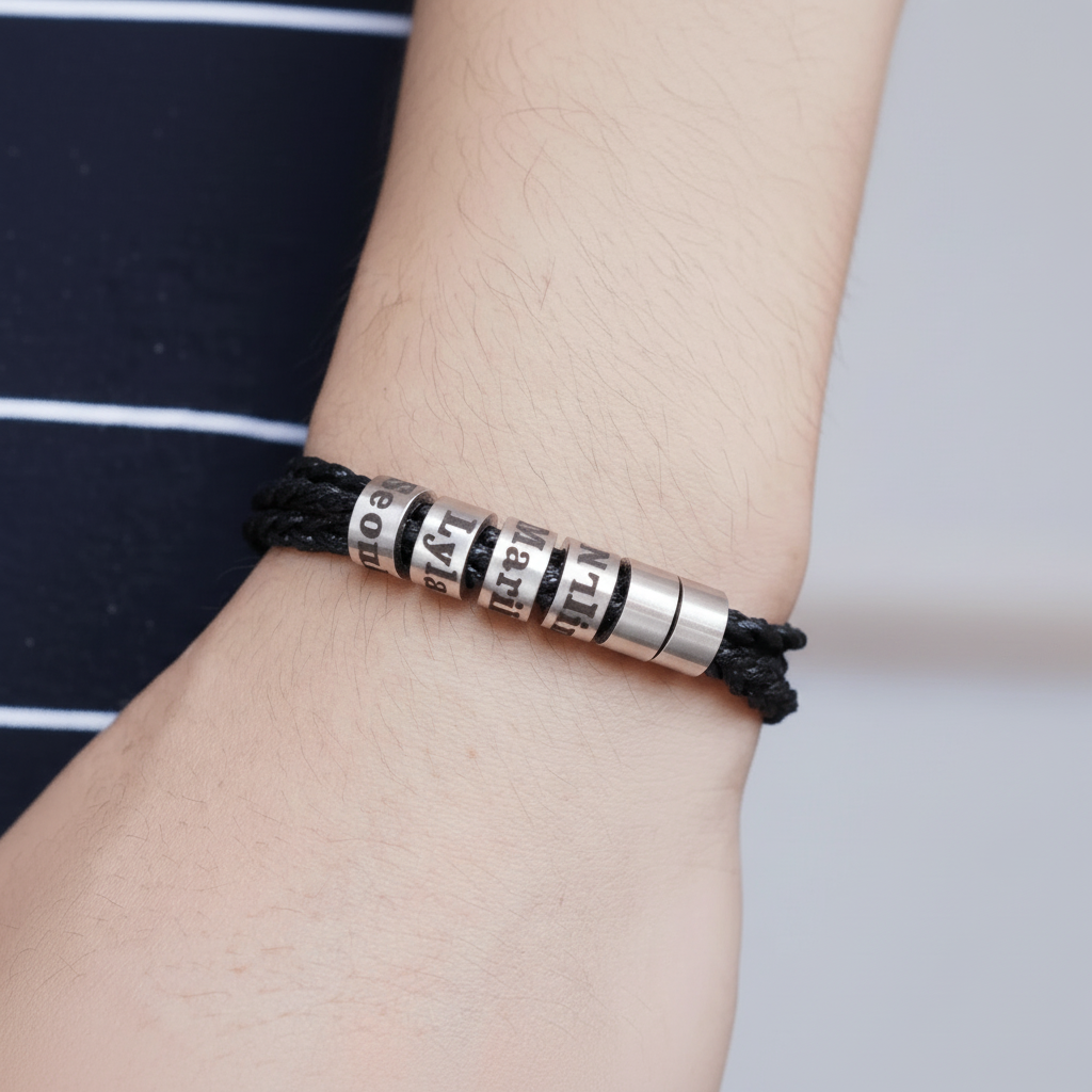 BRANIVO Men's Braided Bracelet