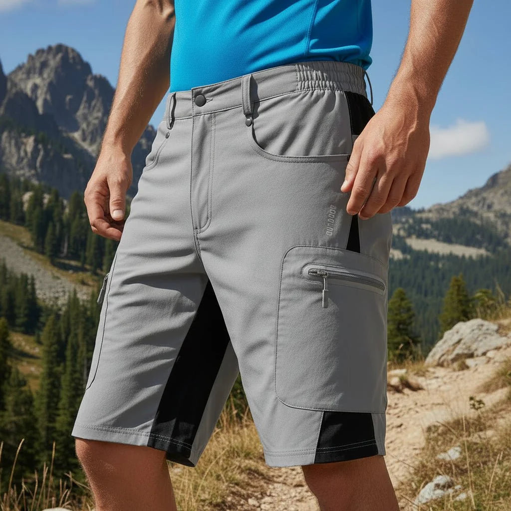 EXPLORENEST Durable Men's Cargo Bermuda Shorts