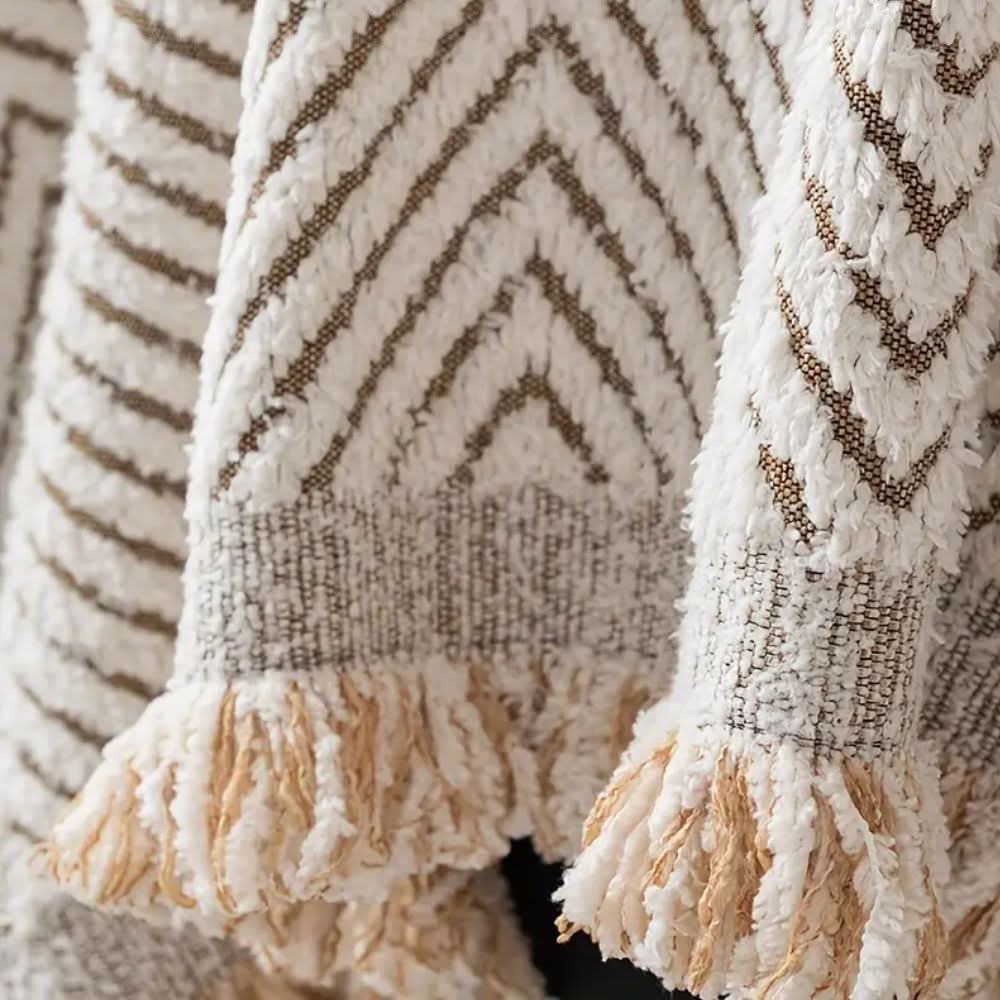 PlushGuard Herringbone Sofa Cover