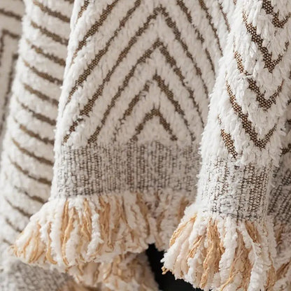 PlushGuard Herringbone Sofa Cover