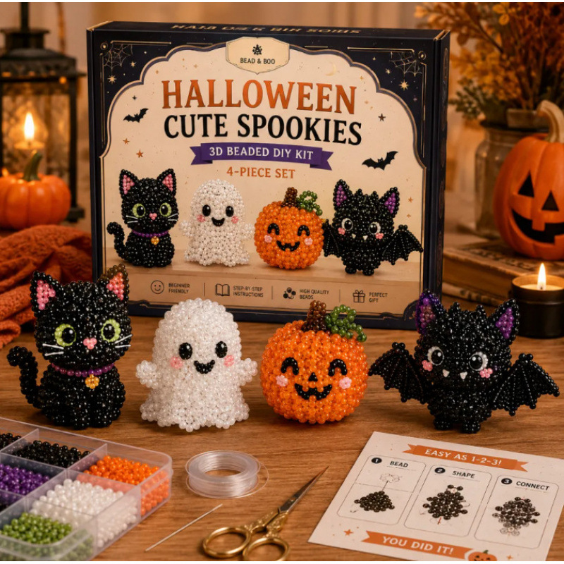 3D Bead Animal DIY Craft Kit for Kids