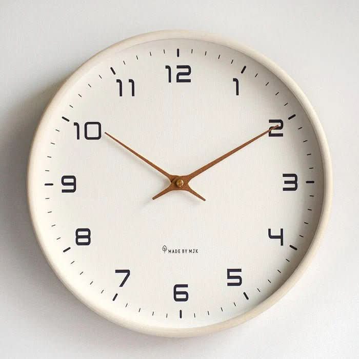NORDICTIMBER Solid Wood Wall Clock
