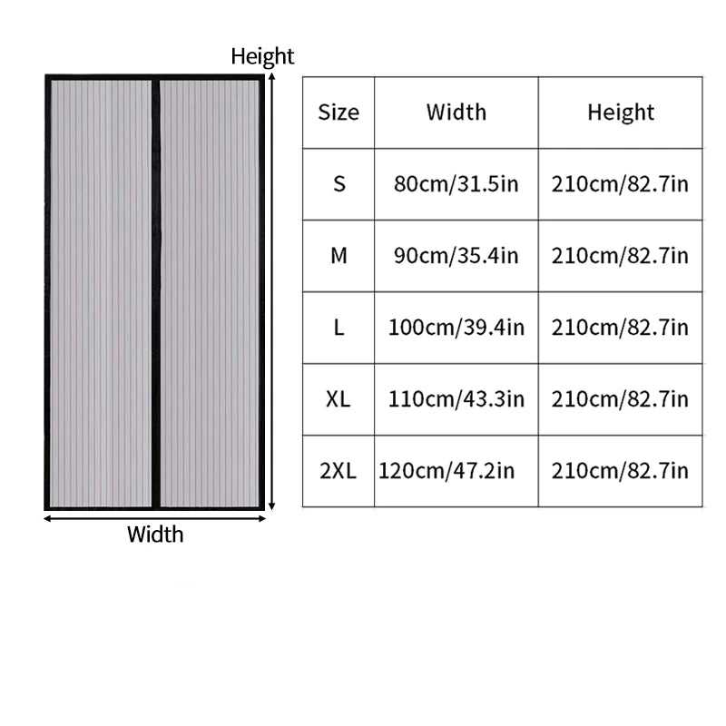 FLYGUARDIA Magnetic Fly Screen Door Curtain