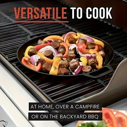 HEATSLAB Non-stick Cast Iron Griddle Pan