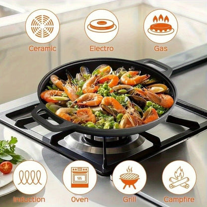 HEATSLAB Non-stick Cast Iron Griddle Pan
