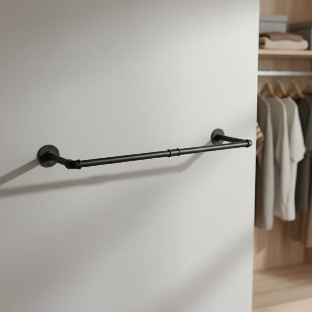 METALRACK Wall-mounted Industrial Clothes Rail