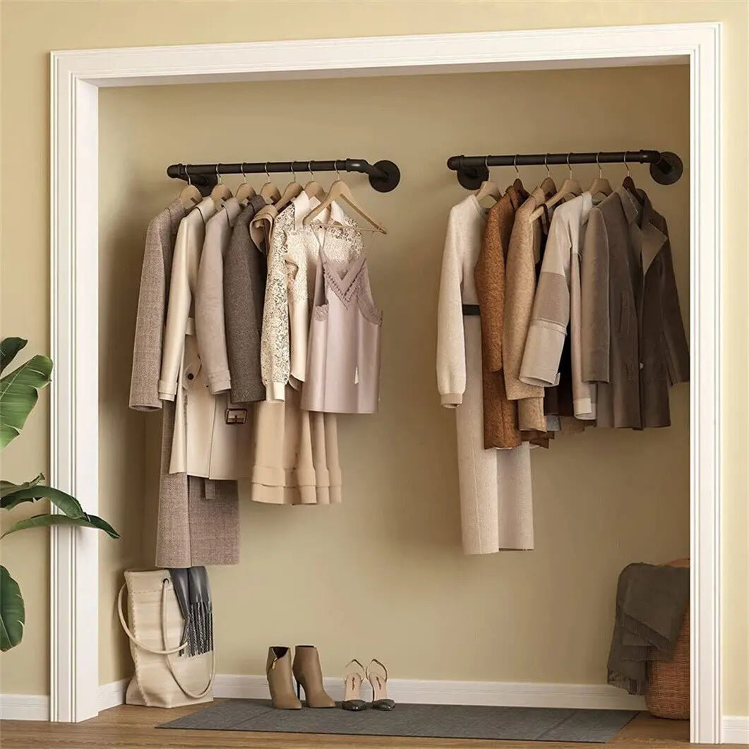 METALRACK Wall-mounted Industrial Clothes Rail