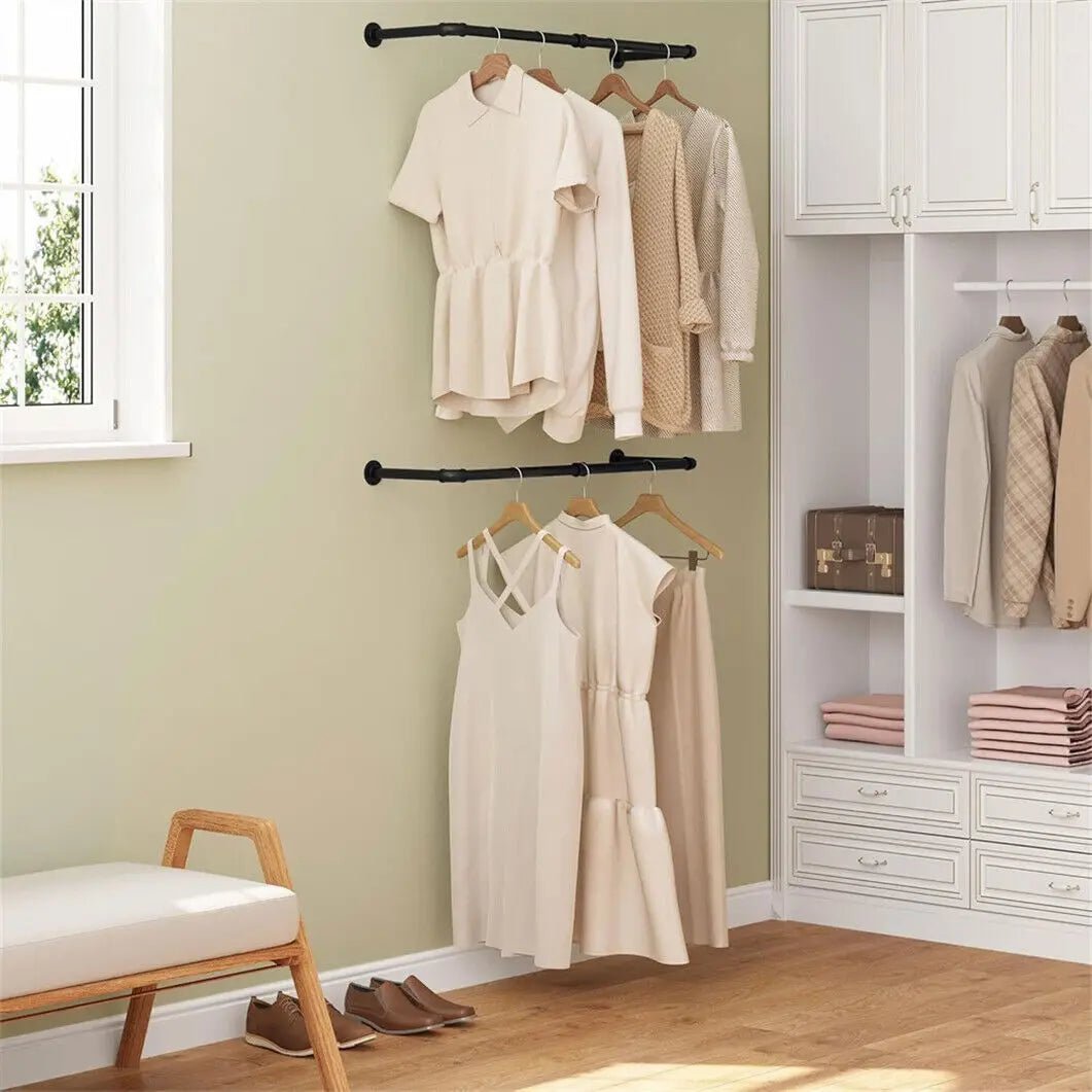 METALRACK Wall-mounted Industrial Clothes Rail