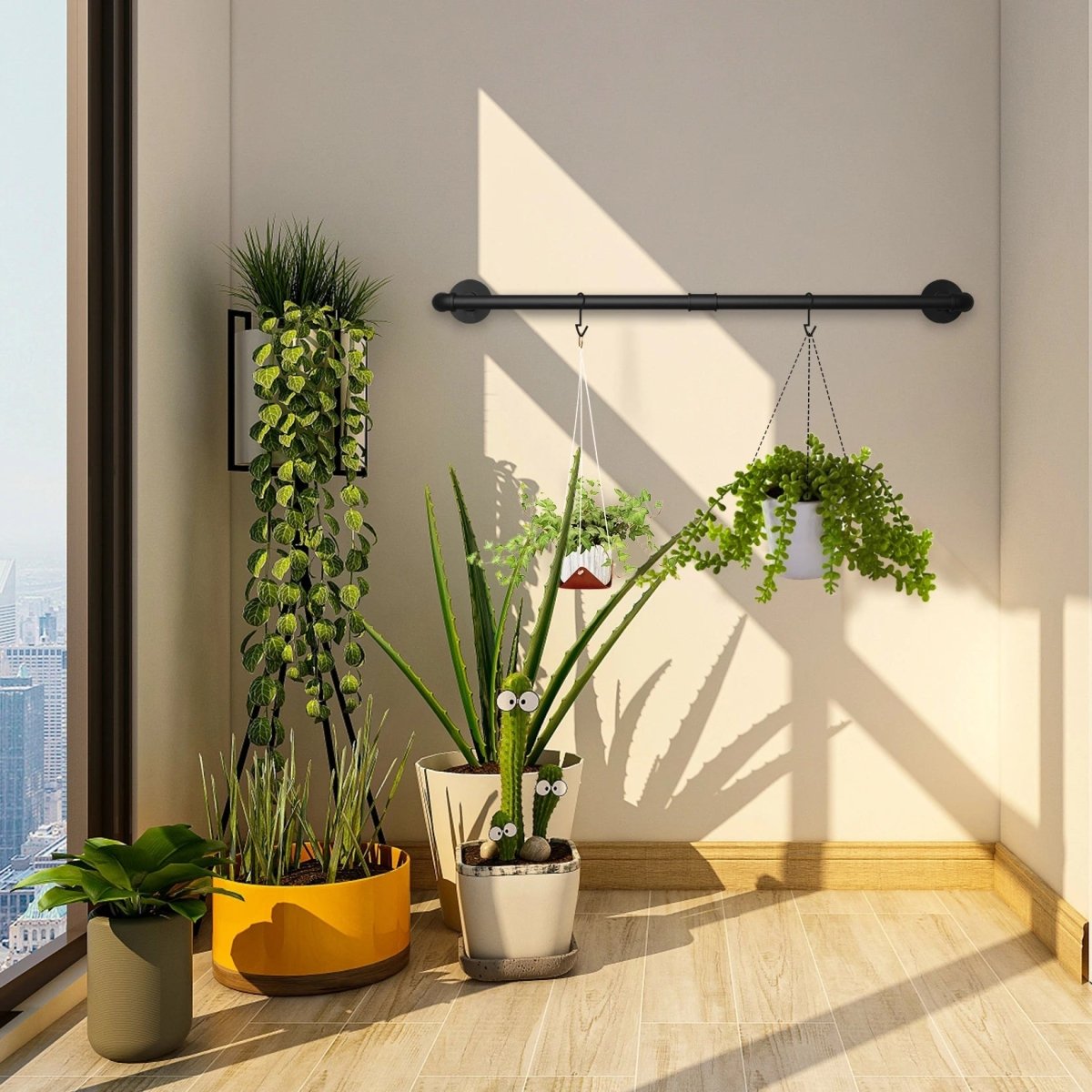 METALRACK Wall-mounted Industrial Clothes Rail