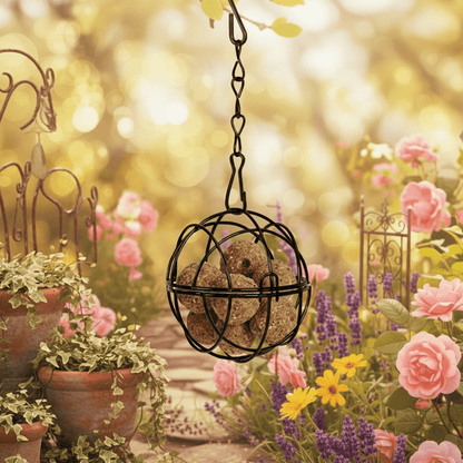 SUETLOCK Metal Titmouse Suet Ball Dispenser