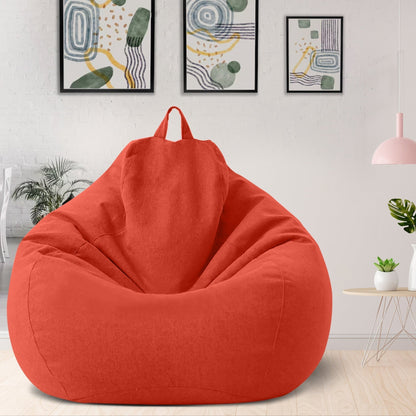Linen Bean Bag Chair Cover, Ergonomic