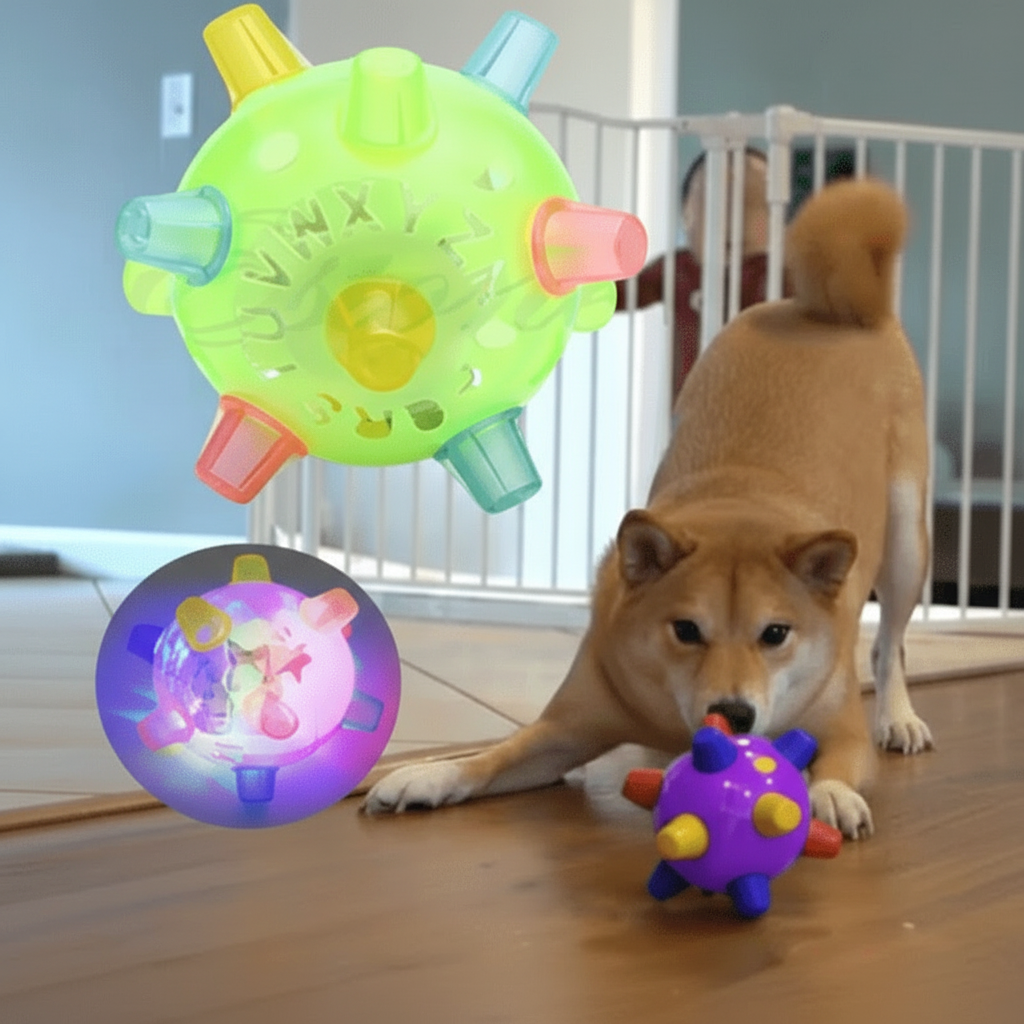 FETCHGLOW Interactive LED Jumping Ball