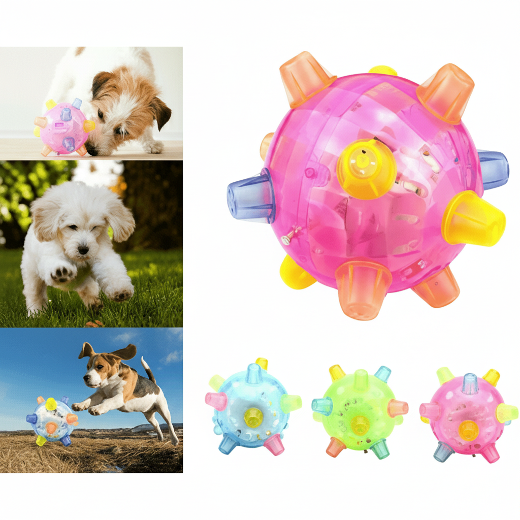 FETCHGLOW Interactive LED Jumping Ball